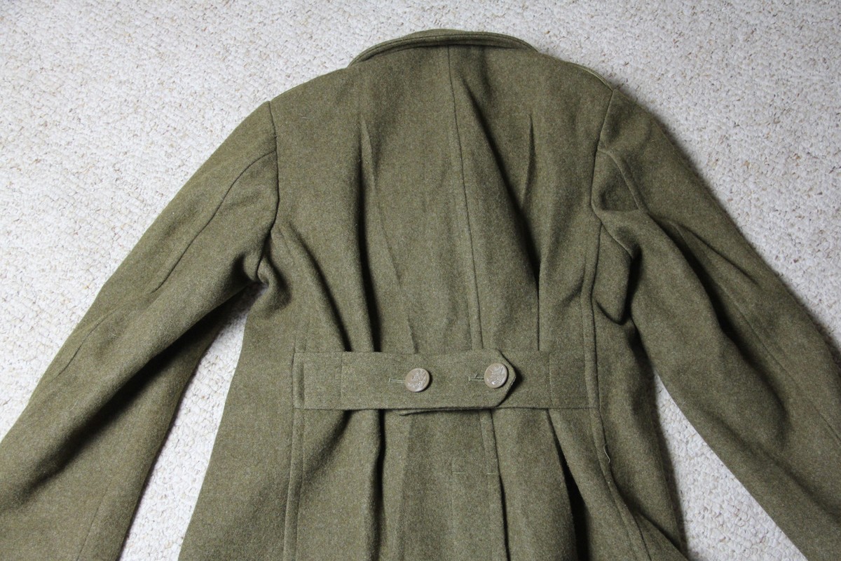 ジャケット・アウター maturely / Military Memory Over Coat Zeiyignr Mens Vintage Classic WW2 Officer Military Uniform