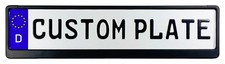 Custom German License Plate With Small Font Up To 11 Characters And Frame