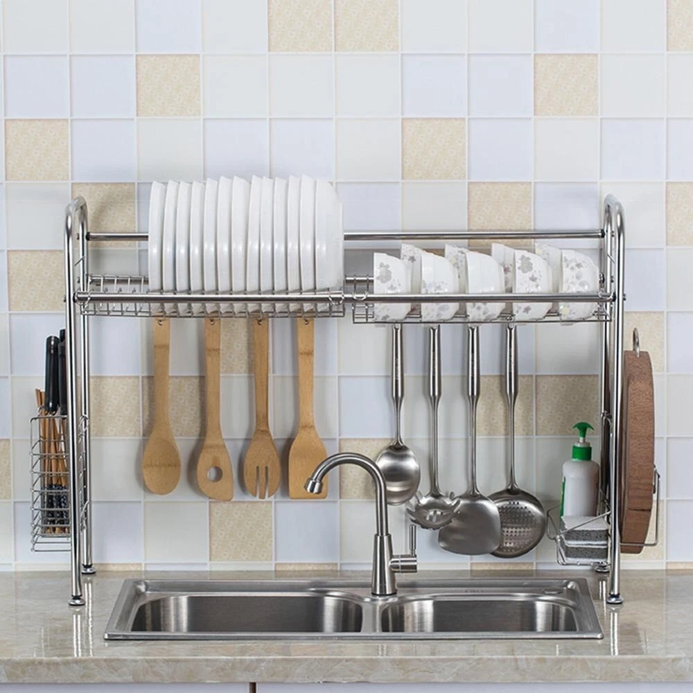 Over The Sink Dish Drying Rack Drainer Shelf for Kitchen,Single