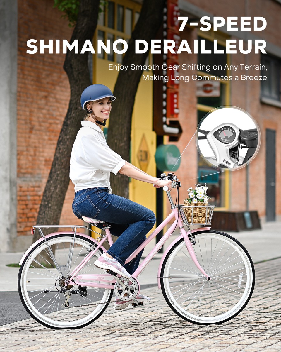 Cruiser Bike Womens Lightweight Hybrid Bike Road Bikes Viribus