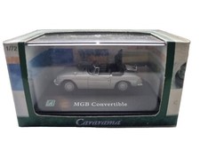 Cararama Hongwell 1:72 MGB Convertible Silver In Display Case Die Cast Car 