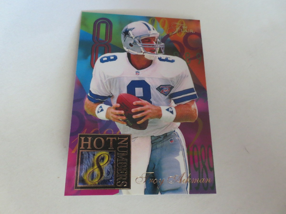 1994 Fleer Flair 8 Hot Numbers Troy Aikman Card #1 of 15 | eBay