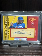 2019 Panini Leather & Lumber Auto RC Rookie Vladimir Guerrero Jr #/99 blue Jays