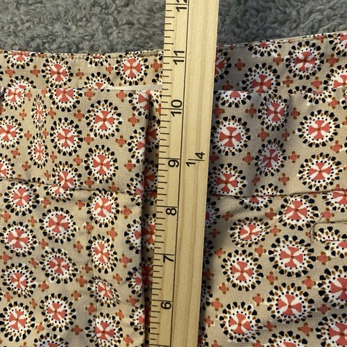Ann Taylor Loft Capri Womens 10 The Riviera Marisa Geometric Pink Stretch - Picture 4 of 13
