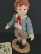 1991 Lil' Doll  Christmas Collection Boy Moveable Arms & Head Porcelain #126