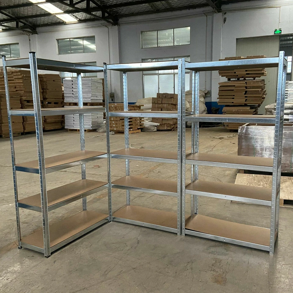 Garage Racking 5 Tier Shelving Unit Boltless Heavy Duty Metal Shelf Shed Storage