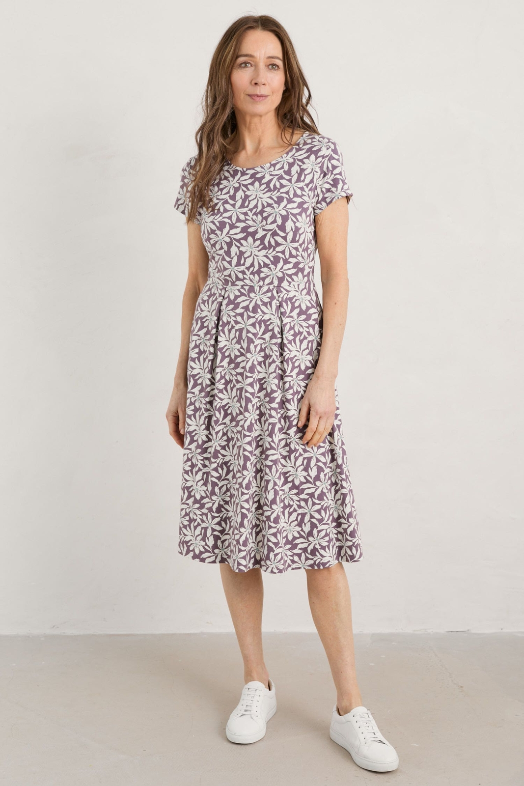 Seasalt Women's Dress purple Riviera Fitandflare Jersey Dress