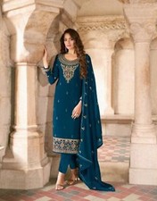 Beautiful Traditional Kurti Pant Set Designer Party Wear Women's Kurta Trouser