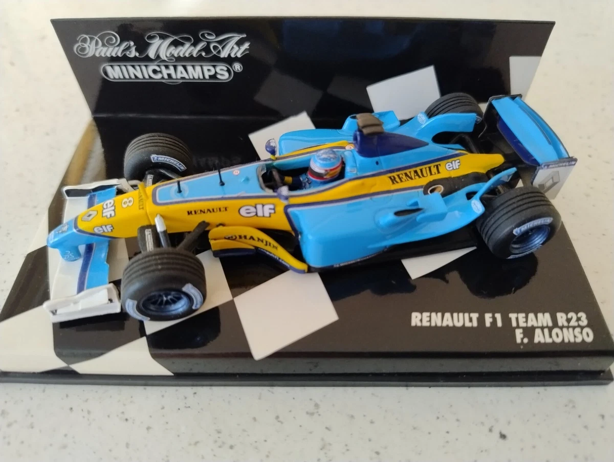 Miniature F1 Renault R23 #8 Fernando Alonso 2003 – 1/43 MINICHAMPS 400030008