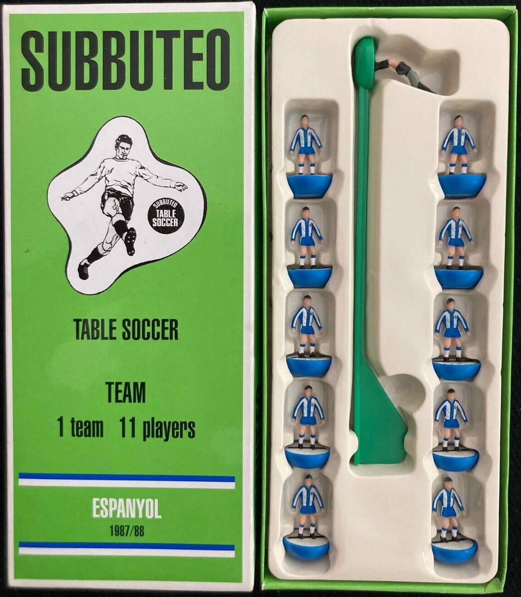 Jeu Subbuteo Ancien – Équipe Maillot Rayé Rouge Et Blanc – Figurines Plastique