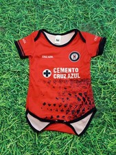 Deportivo Cruz Azul Newborn Soccer Jumpsuit red