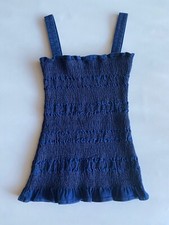 Urban Outfitters Women’s Denim Blue Ruched Stretch Mini Dress Sz 0