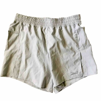 Reebok Size XS Reecycled Grey Shorts Lined Draw String New