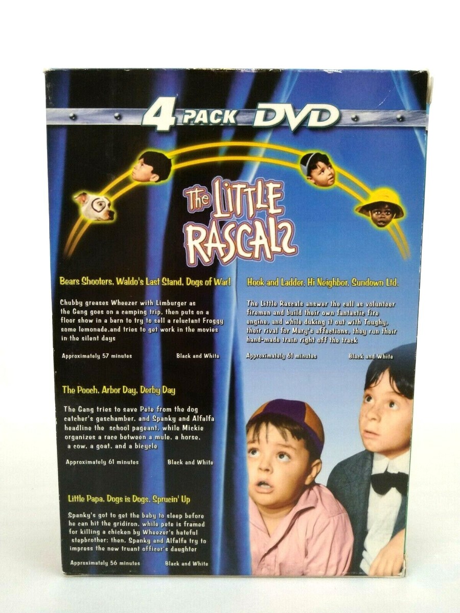 The Little Rascals 4-Pack (DVD, 2001, 4-Disc Set) Spanky Alfalfa