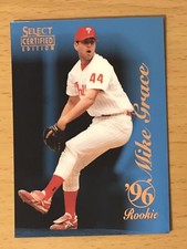 1996 SELECT CERTIFIED BASEBALL CERTIFIED BLUE MIKE GRACE PHILADELPHIA PHILLIES 1