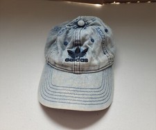 Adidas Cotton Adjustable Hat Cap Light Blue "the brand with the 3 stripes"