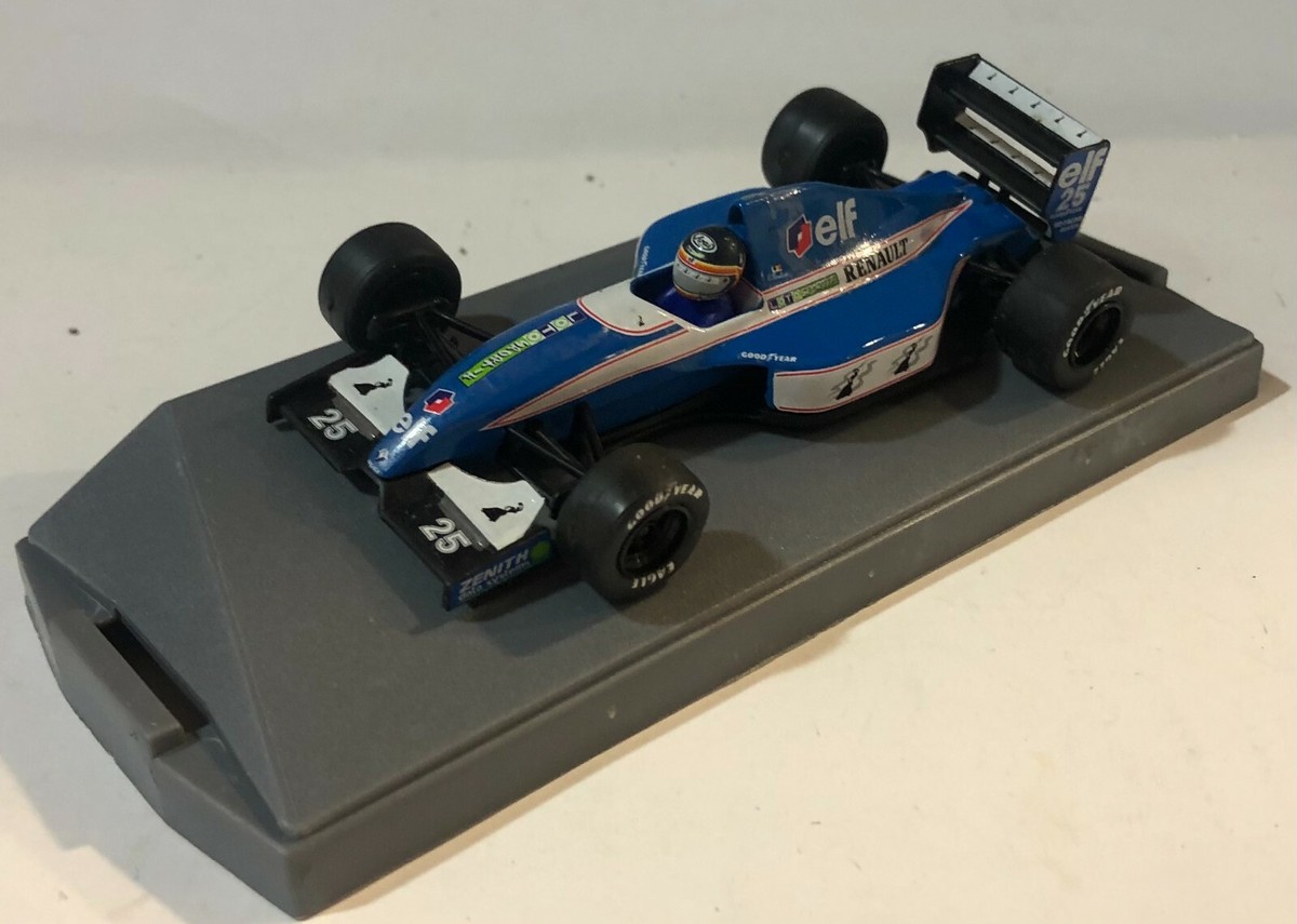 Miniature F1 Ligier Renault JS37 N°25 - 1/24 Onyx - Pilote Boutsen - Gitanes