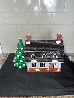 VTG 86 Yuletide Dutch Colonial House Christmas Holiday  Light Village Yule Tide