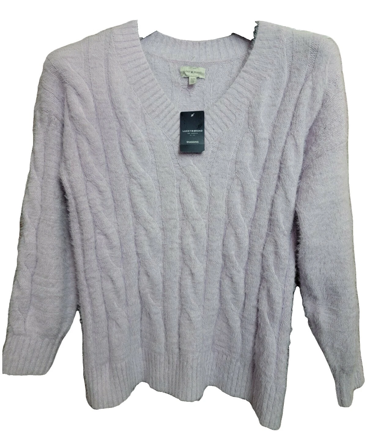 Suéteres femininos Lucky Brand Poliamida