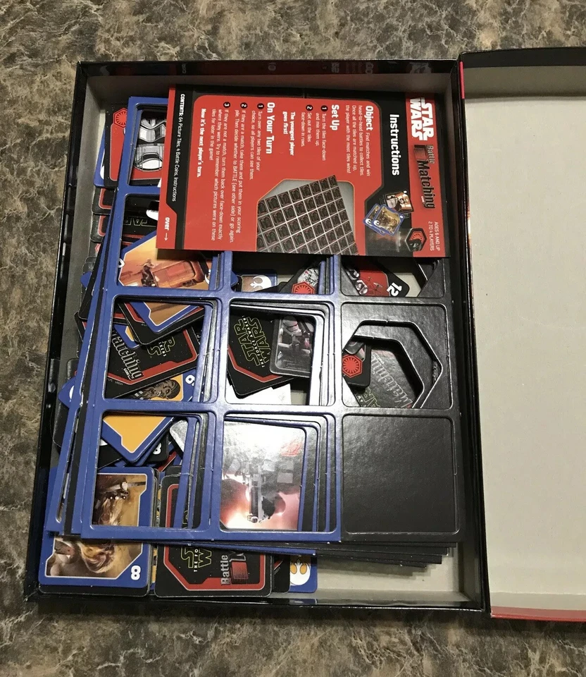 Disney Star Wars the Force Awakens Battle Matching Game Memory New - Image 4 of 4