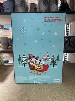 Rare Disney 2020 Santa Mickey and Minnie Mouse Light-Up Christmas