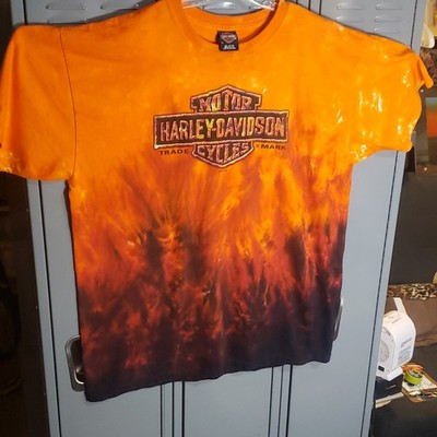 Harley-Davidson Tie-Dye T-Shirt 3X Virginia Beach Harley Haven 100% Cotton USA