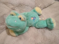 Animal Alley Baby My 1st Frog Green Yellow Plush 2000 TOYS R US Pastel Blocks 12