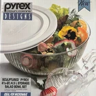 Vintage New Pyrex Sculptured Bowls Salad Bowl Set - Unopened. Crown Corning 1994