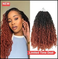 Yanky Twist Crochet Hair 12 Inch 9 Packs Pre-Looped Passion Twists Bohemian