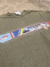 Vintage JNCO Tee GREEN T-Shirt USA Made Short Sleeve Size L