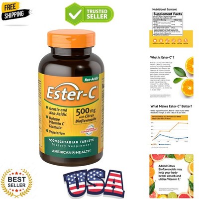 Ester-Vitamin C with Citrus Bioflavonoids 500 Milligrams 450 Veg Tabs