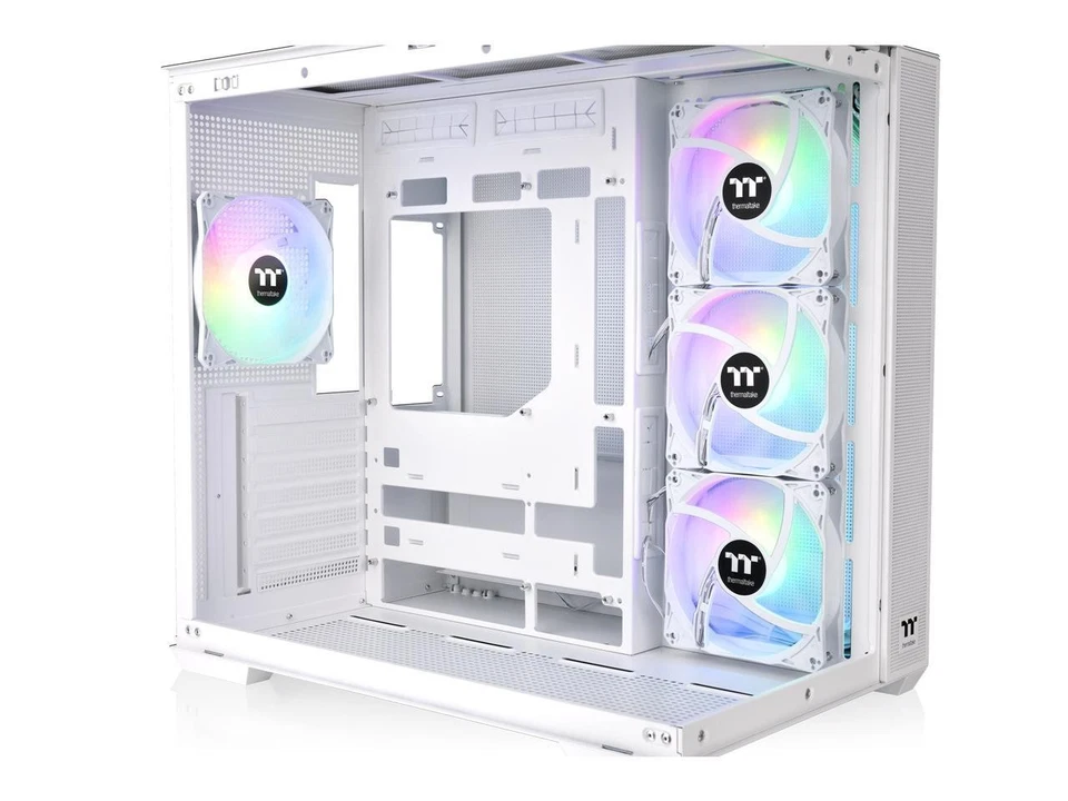 Thermaltake View 380 TG ARGB Snow ATX Case; 4x120mm ARGB Fans Included; Supports - Image 2 of 4
