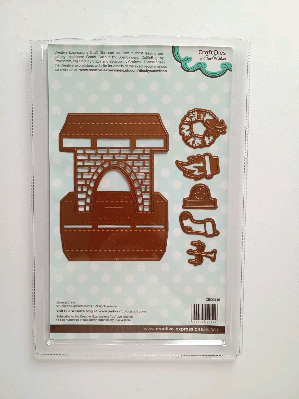 Creative Expressions Dies 3D Fireplace Festive Collection CED3115 Sue Wilson