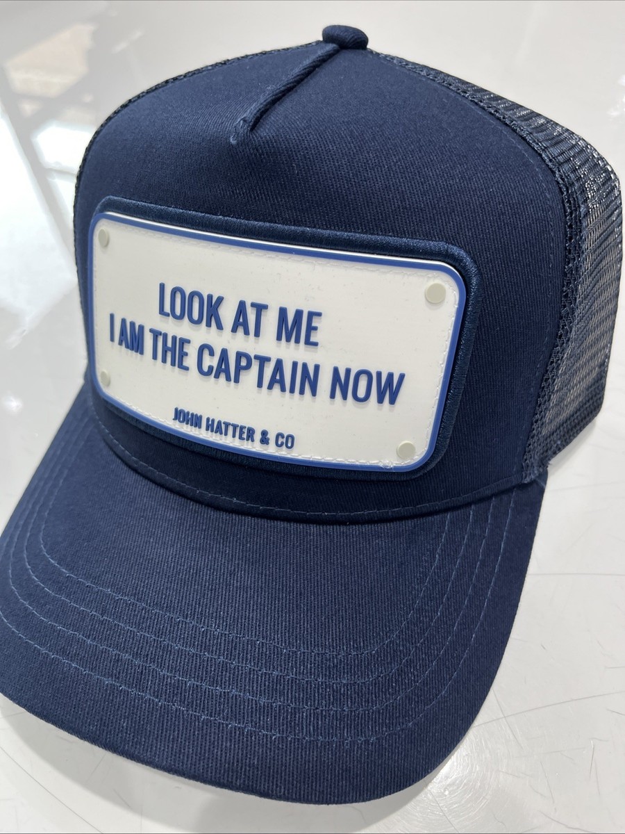 John Hatter & Co Navy Blue Trucker Hat-LOOK AT ME I AM THE  display picture 1