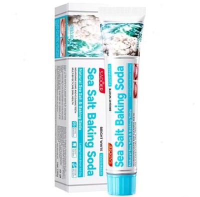 SADOER Sea Salt Baking Soda Toothpaste Oral Care Fresh Breath(100g x 5pax)