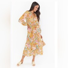 Show Me Your Mumu Cait Midi Dress size XSmall Xs color groovy blooms