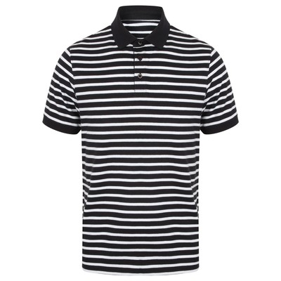 Front Row Herren Streifen Jersey Polo Shirt (PC2944)