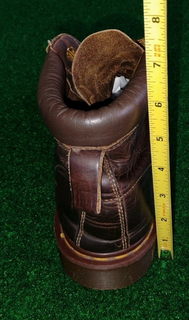 VINTAGE DR. DOC MARTENS Y2K 1990'S LACE UP MEN'S ANKLE BOOTS 10M ENGLAND thumbnail 15