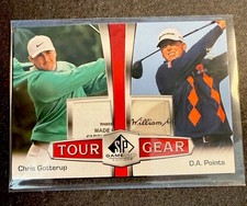 2024 UPPER DECK SP GAME USED GOLF CHRIS GOTTERUP  TOUR GEAR TG2-GP Red 4/5 RARE!