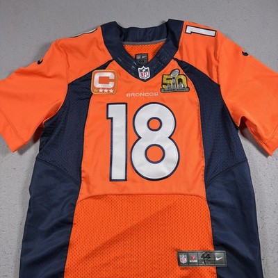 Denver Broncos ユニフォーム 【サイズ44】 Denver Broncos Jersey Mens 44 Orange NFL Football Peyton Manning