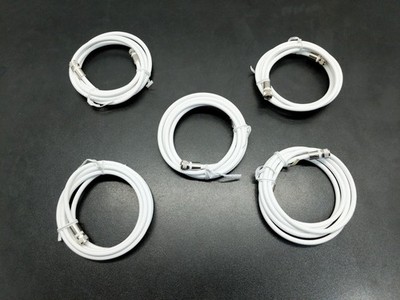 CommScope 2000896 F5967BVV RG6 CATV 20AWG Coaxial Cables 6ft 5pk White