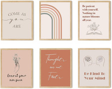 Boho Office Decor, Positive Affirmation Posters for Classroom, Therapy Quotes fo