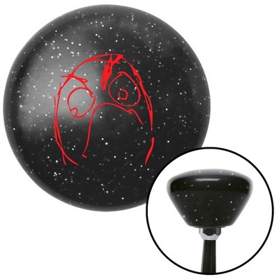 Red Angry Meme Black Retro Metal Flake Shift Knob w/ M16x1.5 Insert Shifter