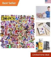 200 Cartoon Horror PVC Stickers - Perfect for Teens  Laptops  Skateboards