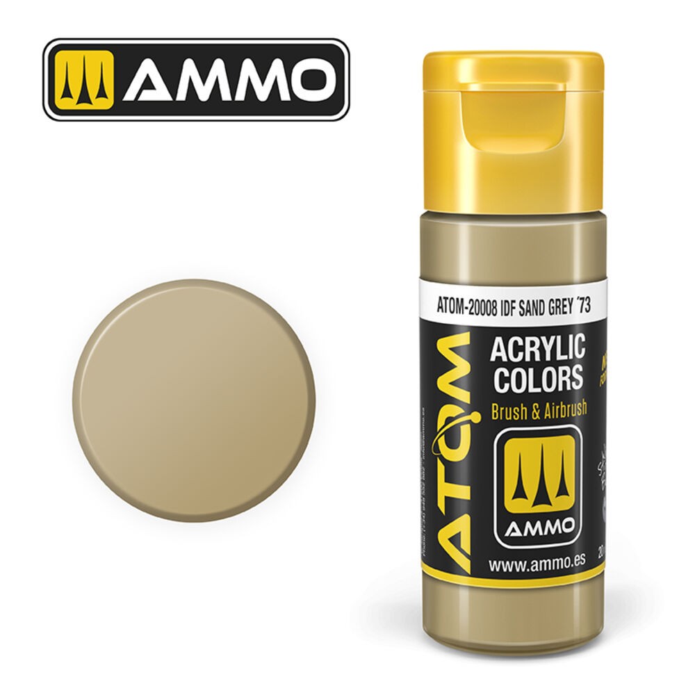 Ammo MIG ATOM-20008 - Atom Color IDF Sand Grey '73 20Ml - New