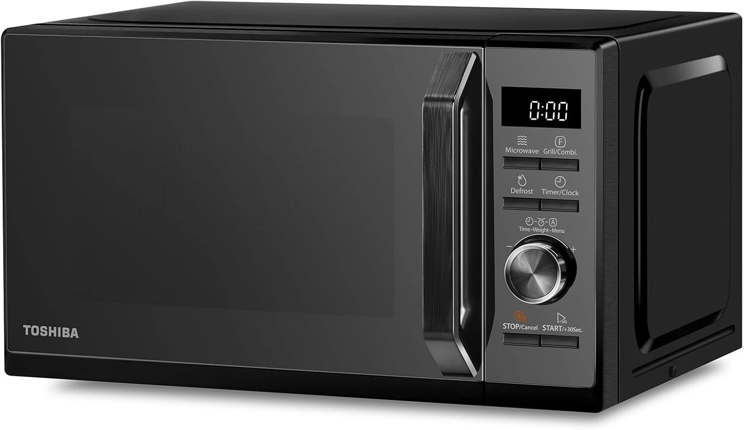Toshiba Black Microwave 20 Liter Digital 800W Microwave Oven with 1000W Grill
