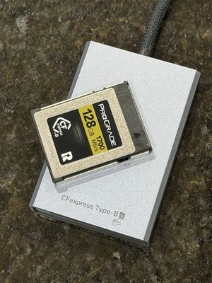 Prograde 128gb CFExpress Memory Card + CFEXPRESS Card Reader