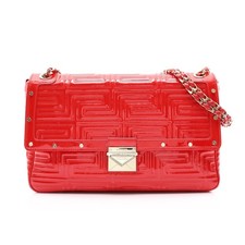 Borsa a tracolla VERSACE Gianni Versace in pelle verniciata rossa