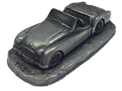 Triumph TR3A Roadster RH drive rf269a Pewter Effect 1.92 Scale model vehicle Car