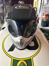 Casco Arai Tour Cross 3 Talla XL Snell 2005 uso ligero Arai BMW plata placa negra